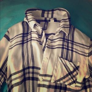 Black & White Allison Joy Flannel from Evereve!